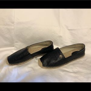Leather espadrilles never worn no tags size 7.5